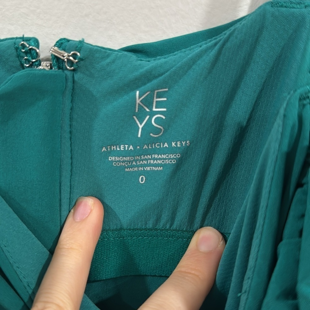 NWT Athleta X Alicia Keys enlighten up teal jumpsuit - Picture 10 of 11